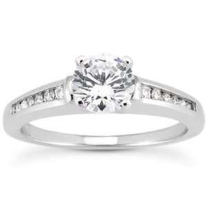  3/8 Carat T.W White Diamond Ring in 10k White Gold: SZUL 