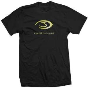  HALO 3 FINISH THE FIGHT GOLD FOIL video game mlg SHIRT 