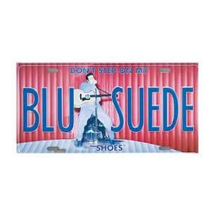  Elvis Presley Blue Suede Shoes Metal License Plate