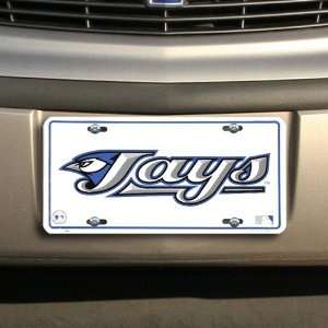  MLB Toronto Blue Jays White Metal License Plate: Sports 