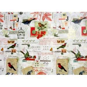  les oiseaux italian luxury decorative gift wrap paper NEW 