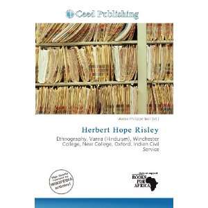    Herbert Hope Risley (9786135896039) Aaron Philippe Toll Books