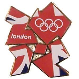  London 2012 Olympics Logo Pin   Union Flag Sports 
