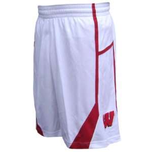  Wisconsin Badgers 2010 White Replica Short by Nike: Sports 