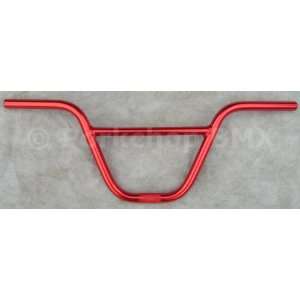   BMX bicycle handlebars 8 1/4 rise   RED ANODIZED: Sports & Outdoors
