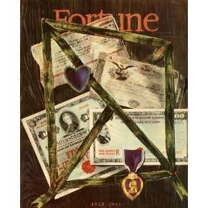   Piening US War Bonds Purple Heart WWII Military Medal   Original Cover