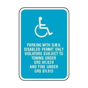 Ada Parking Sign,or prkg Disabled Permit   BRADY:  