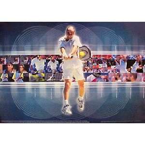  Andre Agassi Tennis Poster Champion
