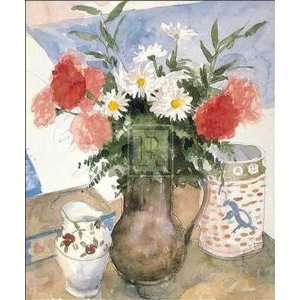  Richard Akerman   Daisies And Carnations Size 10x12 Poster 