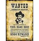 Cowboy Wanted Poster Peel & Stick Mural~Personal​ize It