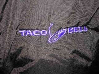 Taco Bell uniform black jacket coat size L BARCO brand  