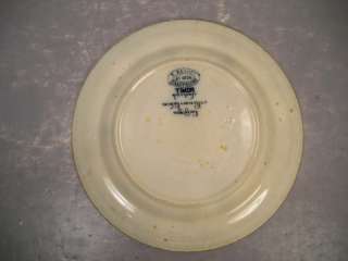 Antique P. Regout Maastricht Timor 8 1/4 Plate Circa 1870 Old 