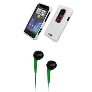   + Green 3.5mm Stereo Headphones for Sprint HTC EVO 3D Electronics