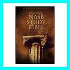 Zondervan NASB Study Bible Top Grain Leather Burgundy Indexed Genuine 