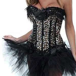 MANY CHOOSE SEXY moulin rouge BUSTIER CORSET THONG TUTU retro bridal 