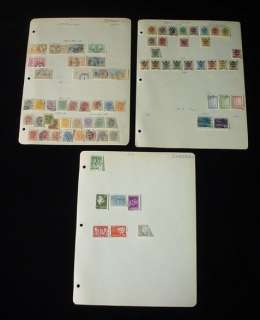 Overprint SWEDEN Swede EUROPEAN Postage STAMPS 3 Pages Old Collection 