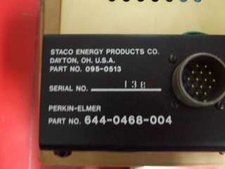 Staco Voltage Regulator & Lamp Control P/N 095 0513  