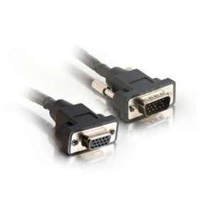   HD15 M/F SXGA Monitor Extension Cable (50 Feet, Black): Electronics