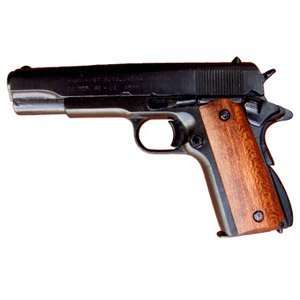  M1911 .45 Caliber Automatic Pistol   Wood Grip Everything 