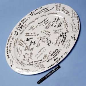 13 Signature Guest Book Platter 