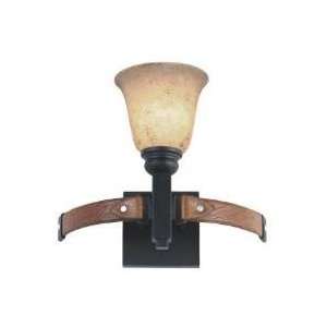   Dr 1 Light Bath Wall Sconce   4641 / 4641TI/1406   Tempered Iron/4641