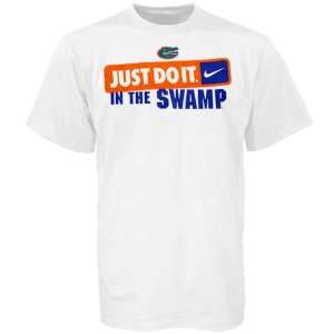  Nike Florida Gators White Just Do It T shirt Sports 