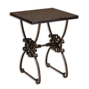  Uttermost 26112 Anissa Table in Forged Metal In Ancient 