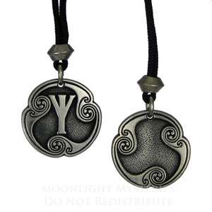   Protection Pendant Norse Talisman Pewter Jewelry Pagan Talisman  