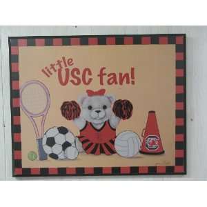   Baby GIRL Plaque   Collegiate Baby Kids USC Gamecock Fan Gift Item