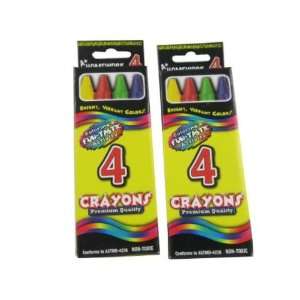  Crayons   4 Pack   Assorted Colors Case Pack 144: Toys 