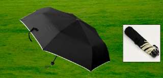 Cool Black Canopy Mens Folding Rain Brolly Umbrella  