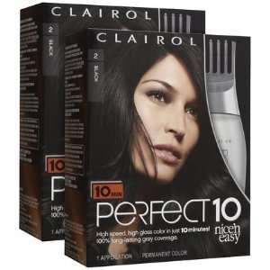  Clairol Nice n Easy Hair Color, 2, Black, 2 ct (Quantity 