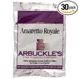 Arbuckles Fine Roasted Coffee, Amaretto Royale, Ground Coffee, 1.3 