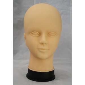 Hair Art Mannequin Head Hard Rubber Female Cosmetolgy Rubber face for