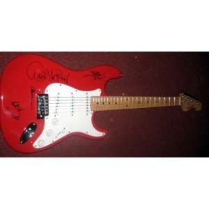  VAN HALEN autographed SIGNED Guitar *PROOF: Everything 