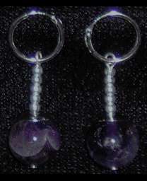 Purple Potara DBZ DragonBallZ Zarbon Amethyst Earrings  