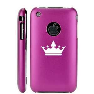  Apple iPhone 3G 3GS Hot Pink E01 Aluminum Metal Back Case 