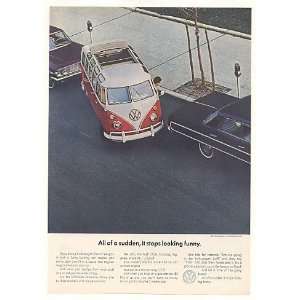   Wagon Stops Looking Funny Parking Print Ad (42399)