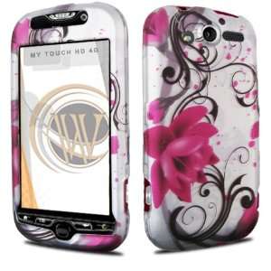  Premium   HTC My Touch HD 4G Protex Pink Lotus Rubber 