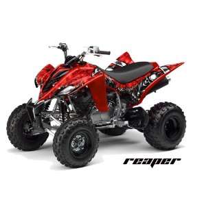  AMR Racing Yamaha Raptor 350 ATV Quad Graphic Kit   Reaper 