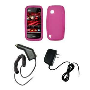  Nokia Nuron 5230   Premium Hot Pink Soft Silicone Gel Skin 