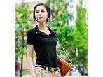Fashion Womans Cotton Black T shirts Casual Tops Summer Clothes One 