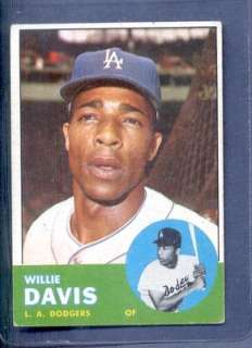 1963 Topps #229 WILLIE DAVIS Dodgers VG EX or Better (111208)  