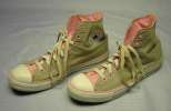 Gray/Pink Converse All Star Chuck Taylor HiTop Shoes 12  