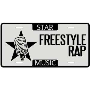 New  I Am A Freestyle Rap Star   License Plate Music 