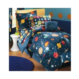  Glow in the Dark Planets Outer Space Comforter TWIN Size 