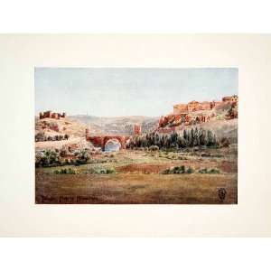   Arch Village Toledo Espana   Original Color Print