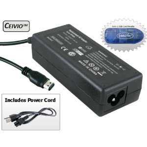 Ceivio(TM) 120W Laptop AC Adapter Battery Charger with Cord for Compaq 