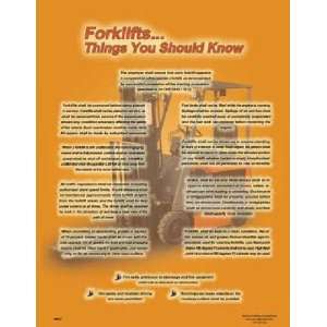 National Safety Compliance ForkliftThings You Should Know Poster 