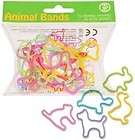 120) Animal Rubber Bands Silly Shaped Bandz Pet Set